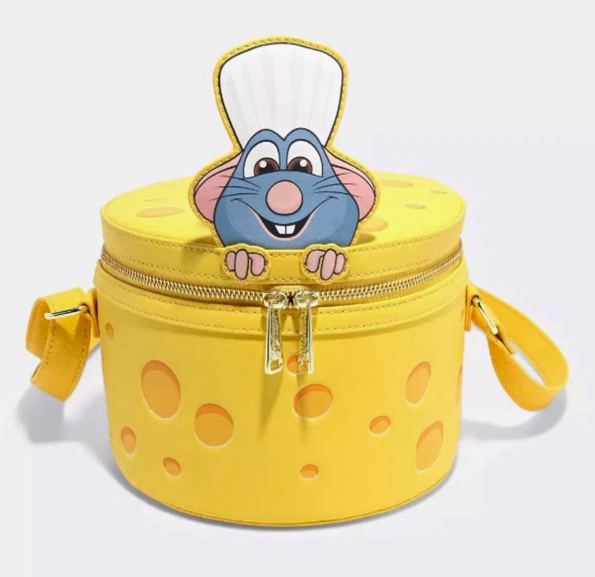Disney Loungefly Ratatouille Mini Yellow Cheese wheel Crossbody Bag
