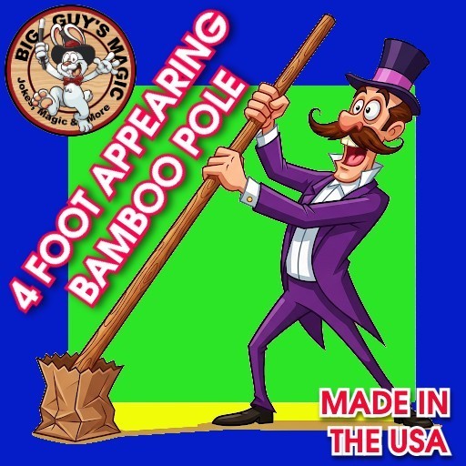 Appearing Bamboo Pole - 4 Foot By Big Guys Magic