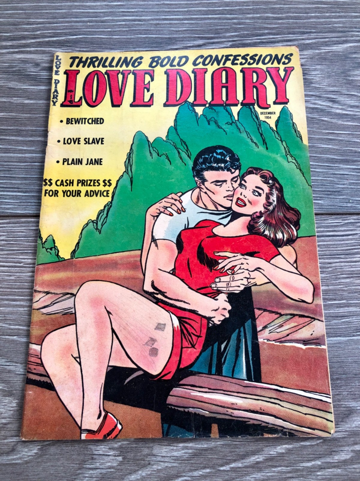 1954 Golden Age Romance Comic LOVE DIARY No. 47 Orbit-Wanted Pub LOVE SLAVE