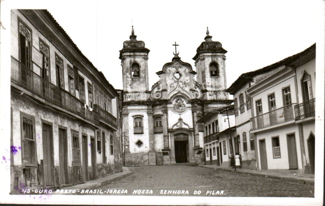 Brazil Ouro Preto -  Vintage  Real Photo Postcard, RPPC