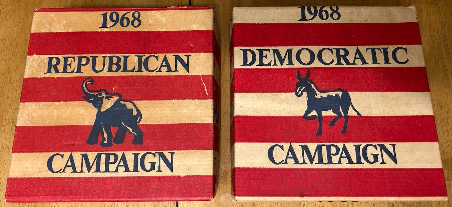 Republican And Democratic￼Campaign Whisky Bottles First Edition In Boxes