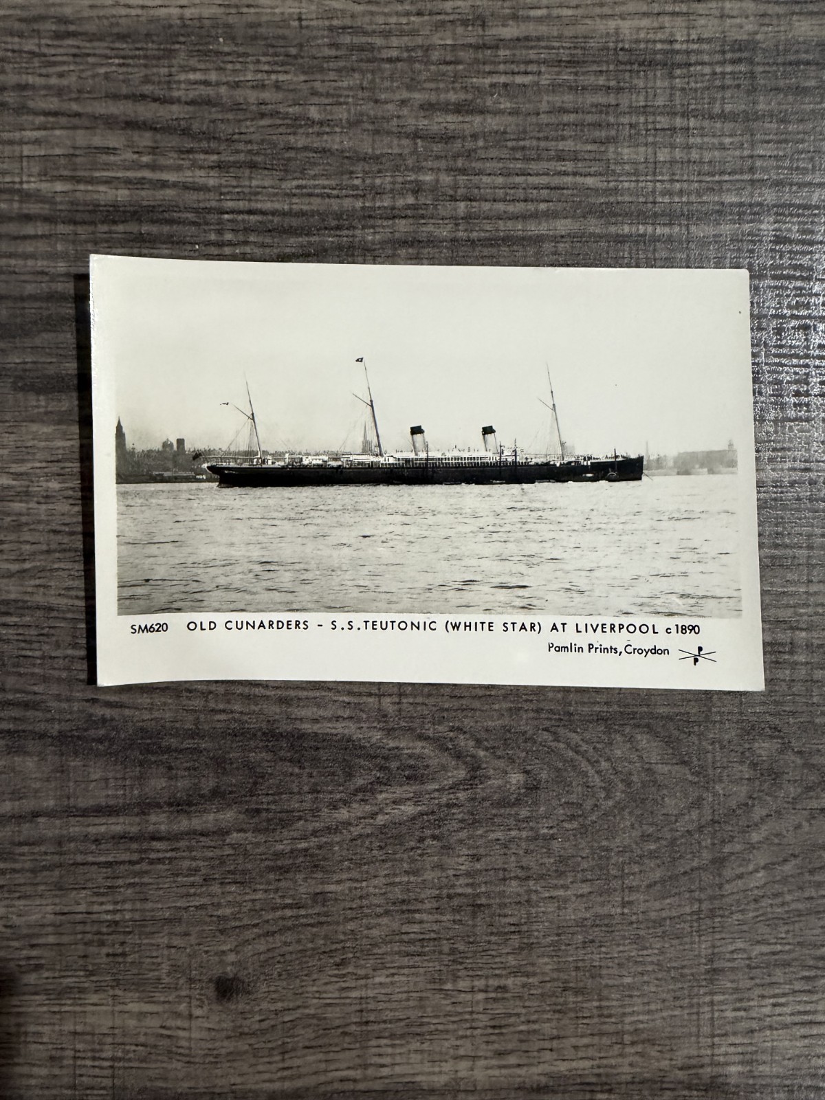 S S Teutonic White Star Liverpool RPPC Postcard