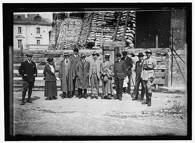 Rheims France 1916 American War Correspondents Cathedral Charles Russell