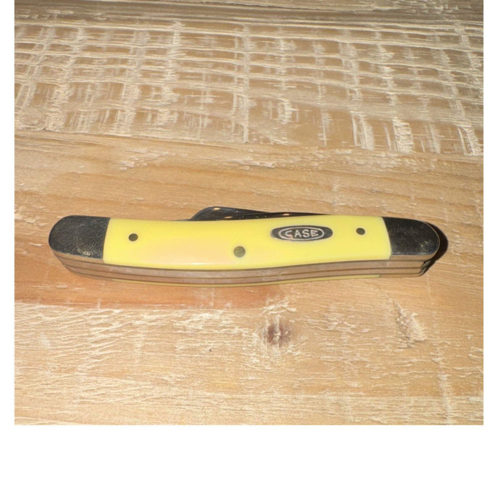 Case 3318HSP Yellow Handle 3-Blade Pocketknife 1998