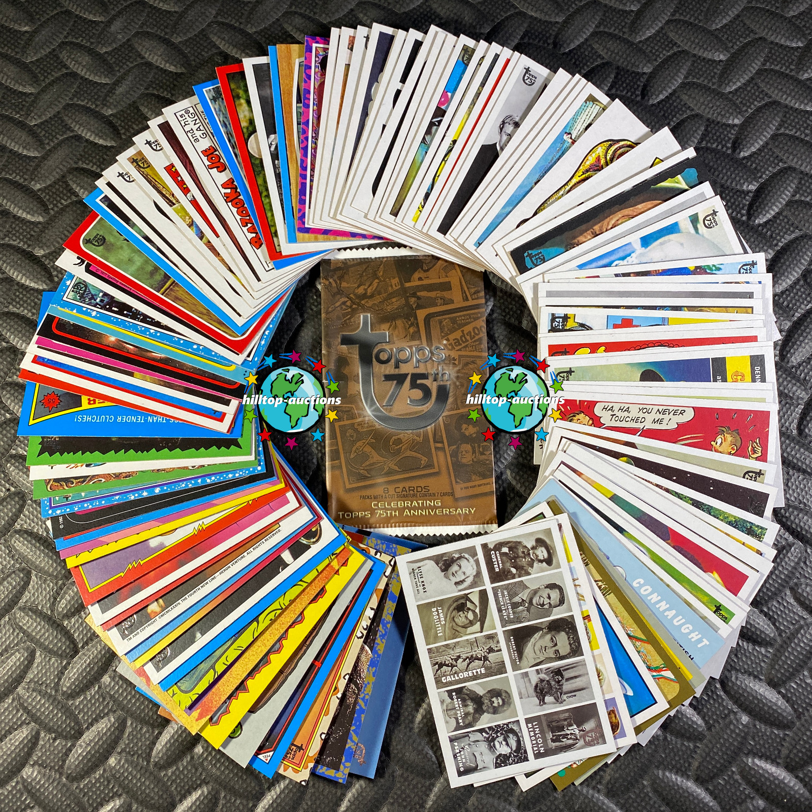 2013 TOPPS 75th ANNIVERSARY COMPLETE 100-CARD SET+WRAPPER adam bomb he-man alien