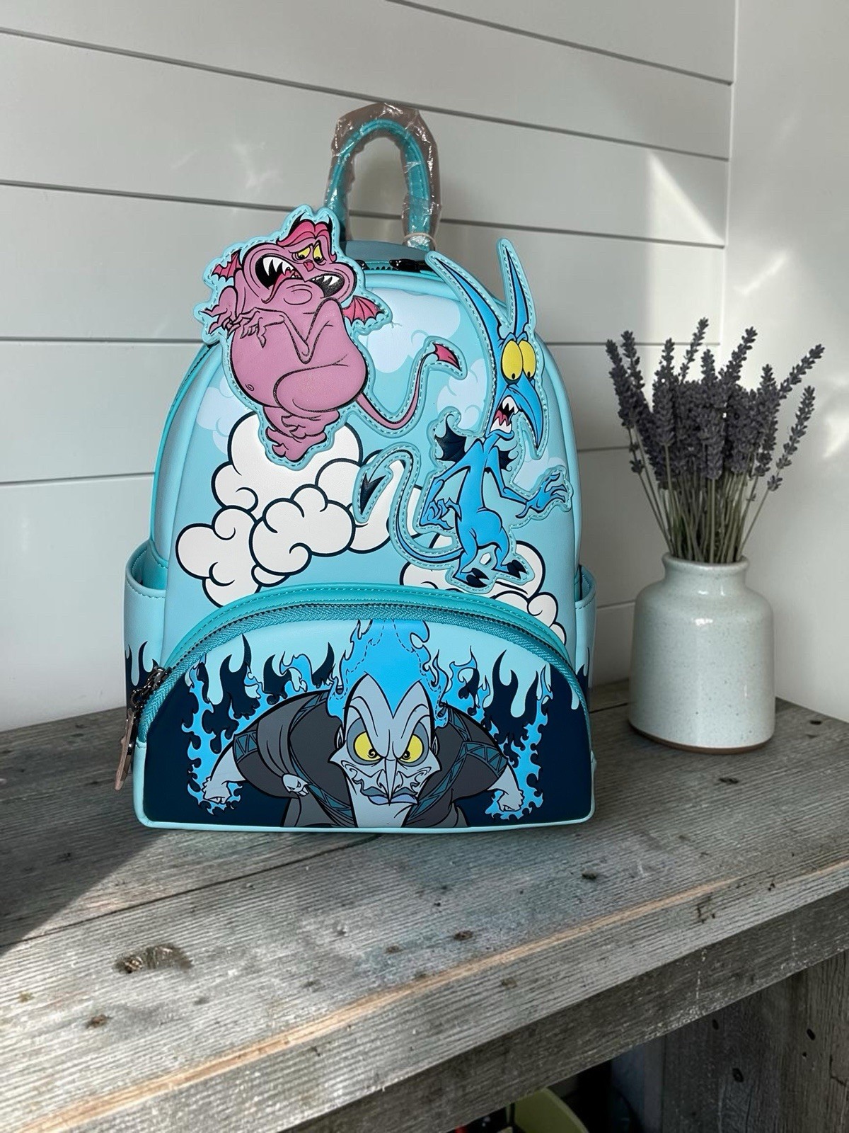 Loungefly Disney Hercules Pain and Panic GITD Mini Backpack 2022 NWT