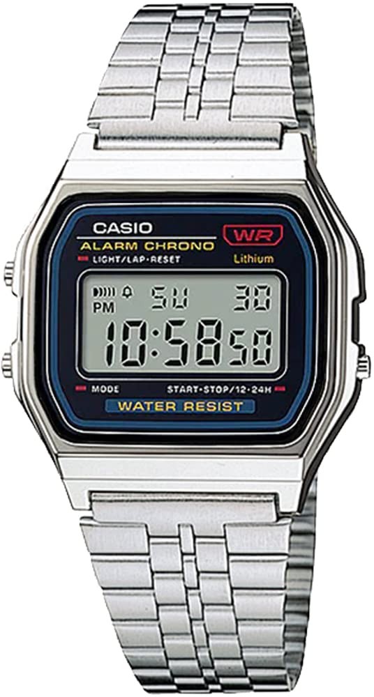 CASIO STANDARD Cheap Casio Watch, Men's/Women's Unisex Digital Silver A159W-N1 [