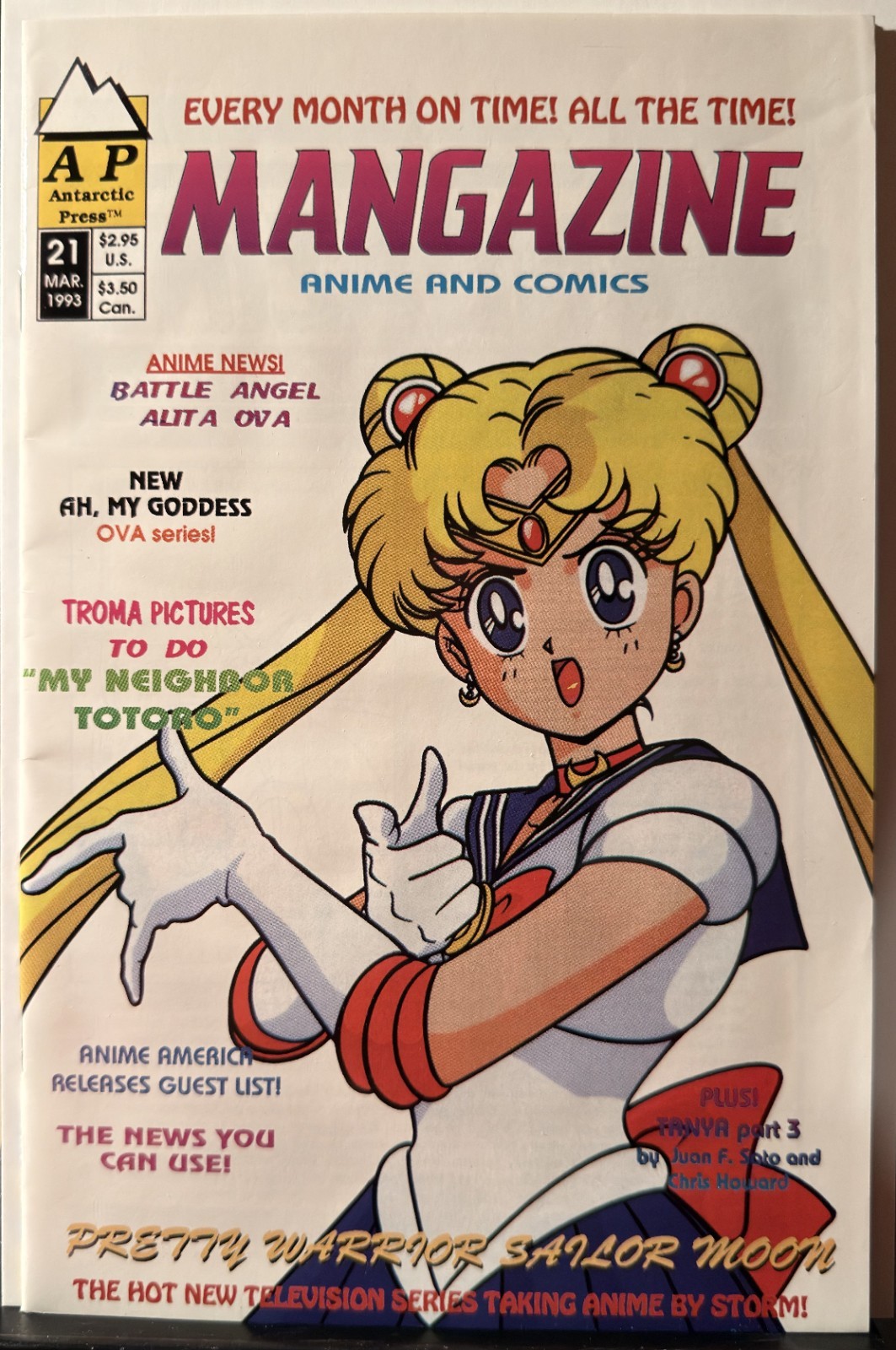 Mangazine #21: the FIRST U.S. appearance of SAILOR MOON 🔥 1993