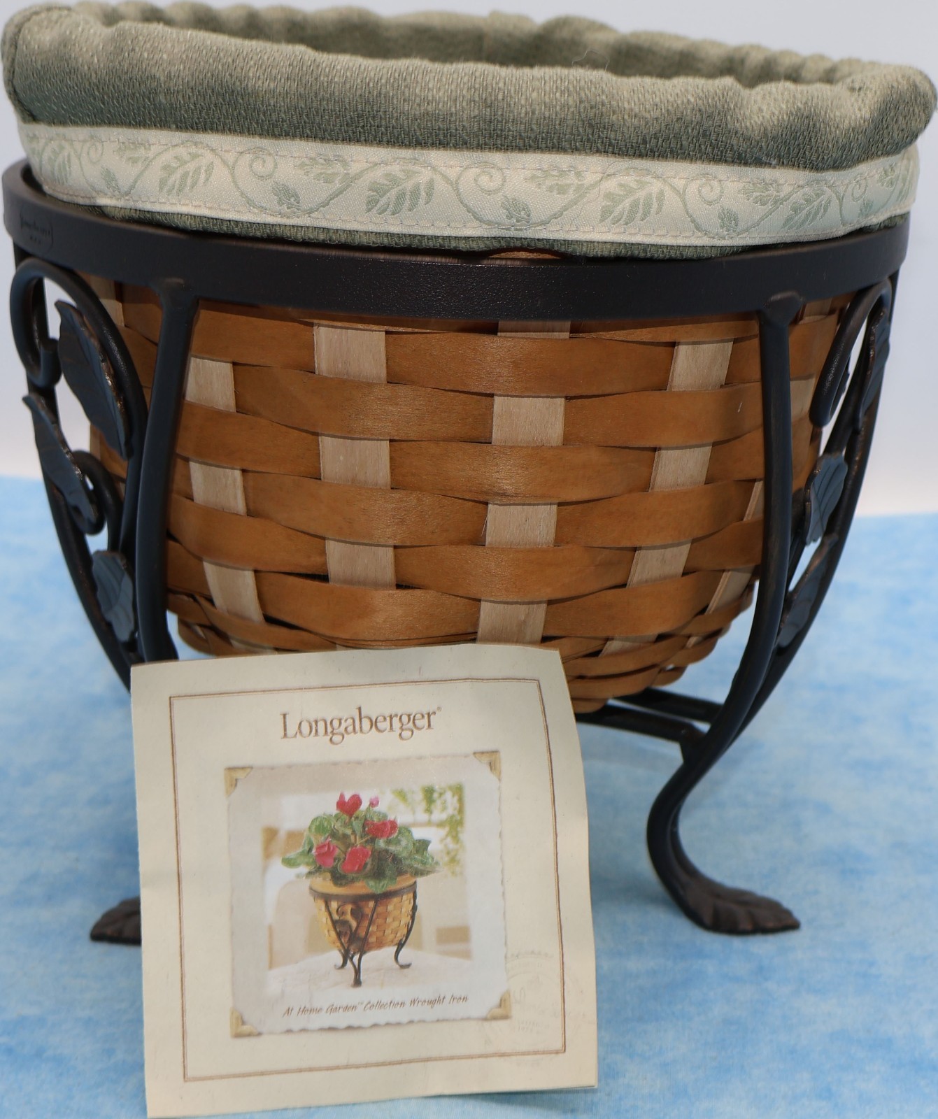 Longaberger 2004 At Home Garden Basket Stand Liner Protector Booklet
