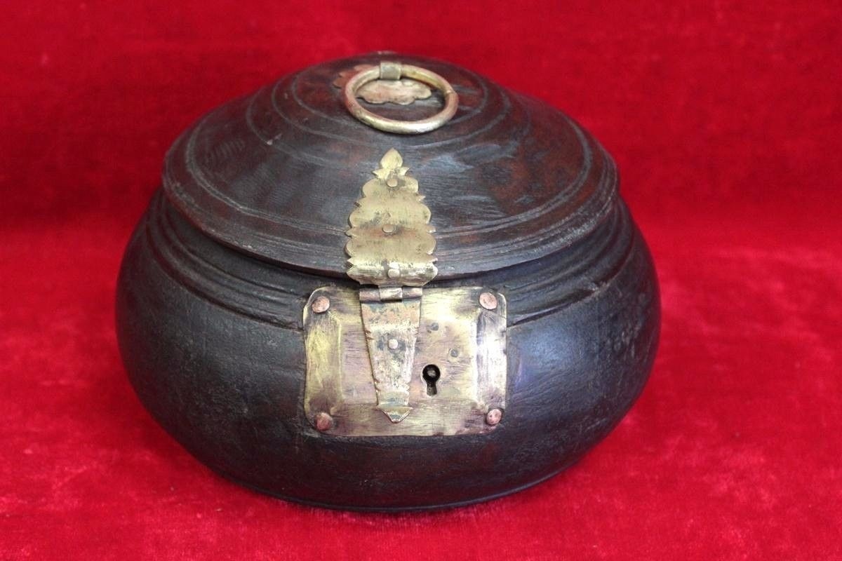 Wooden Brass Case Box New Antique Home Decor Collectible Christmas Gifts