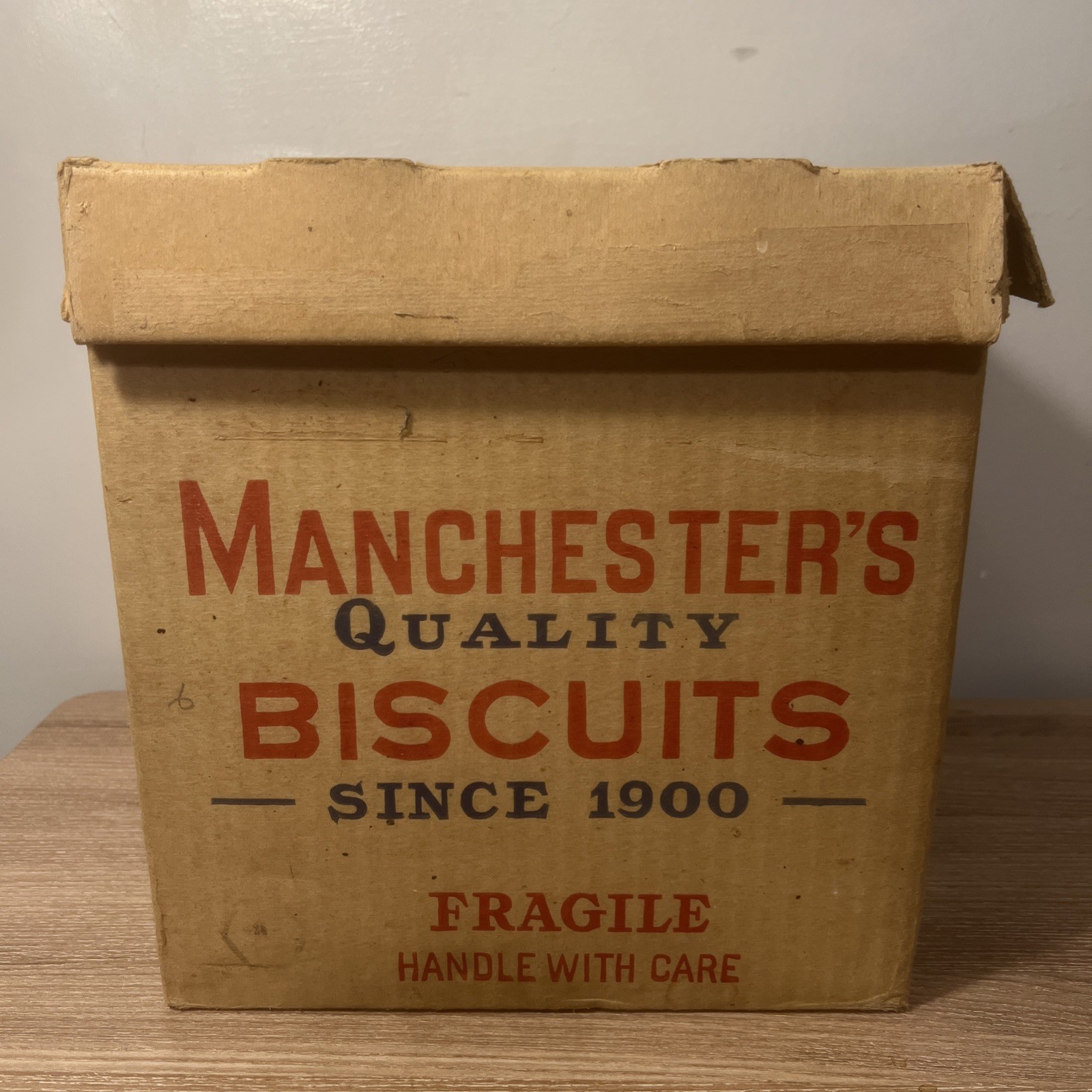 Vintage MANCHESTER'S Biscuit Co. Sioux Falls SD Fargo ND Box Country Store