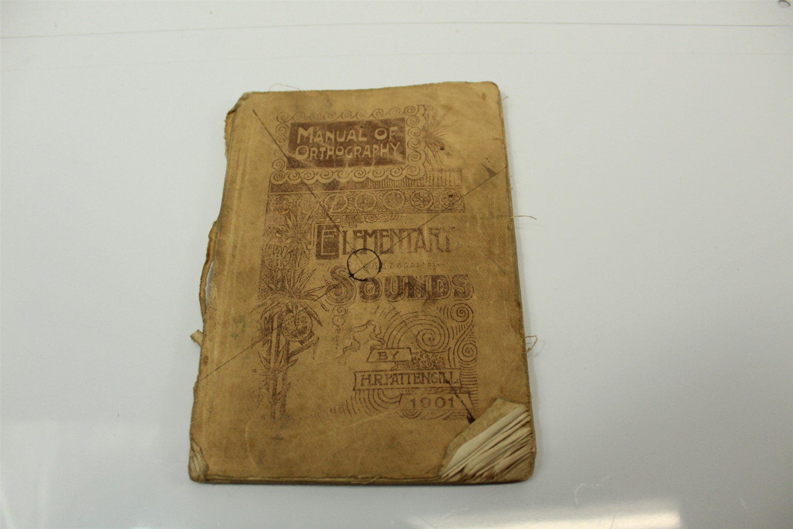 Antique 1901 Manual Orthography with Cloth Cover