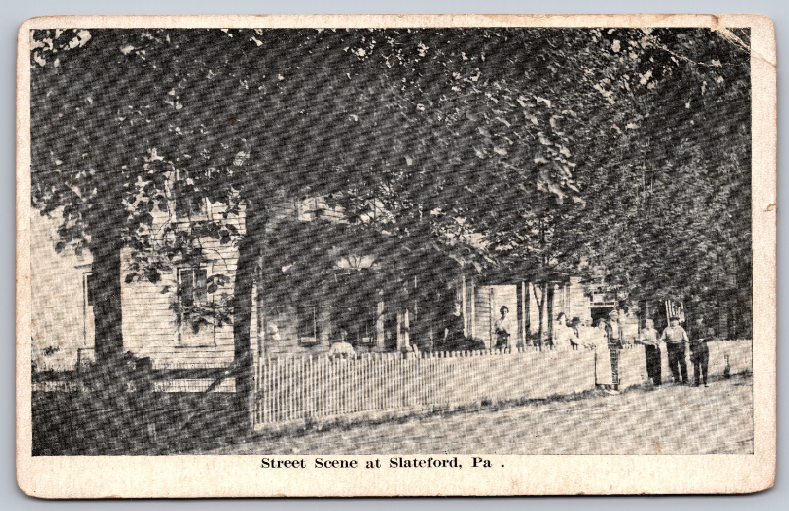 Post Card - Street Scene at Slateford, Pennsylvania
