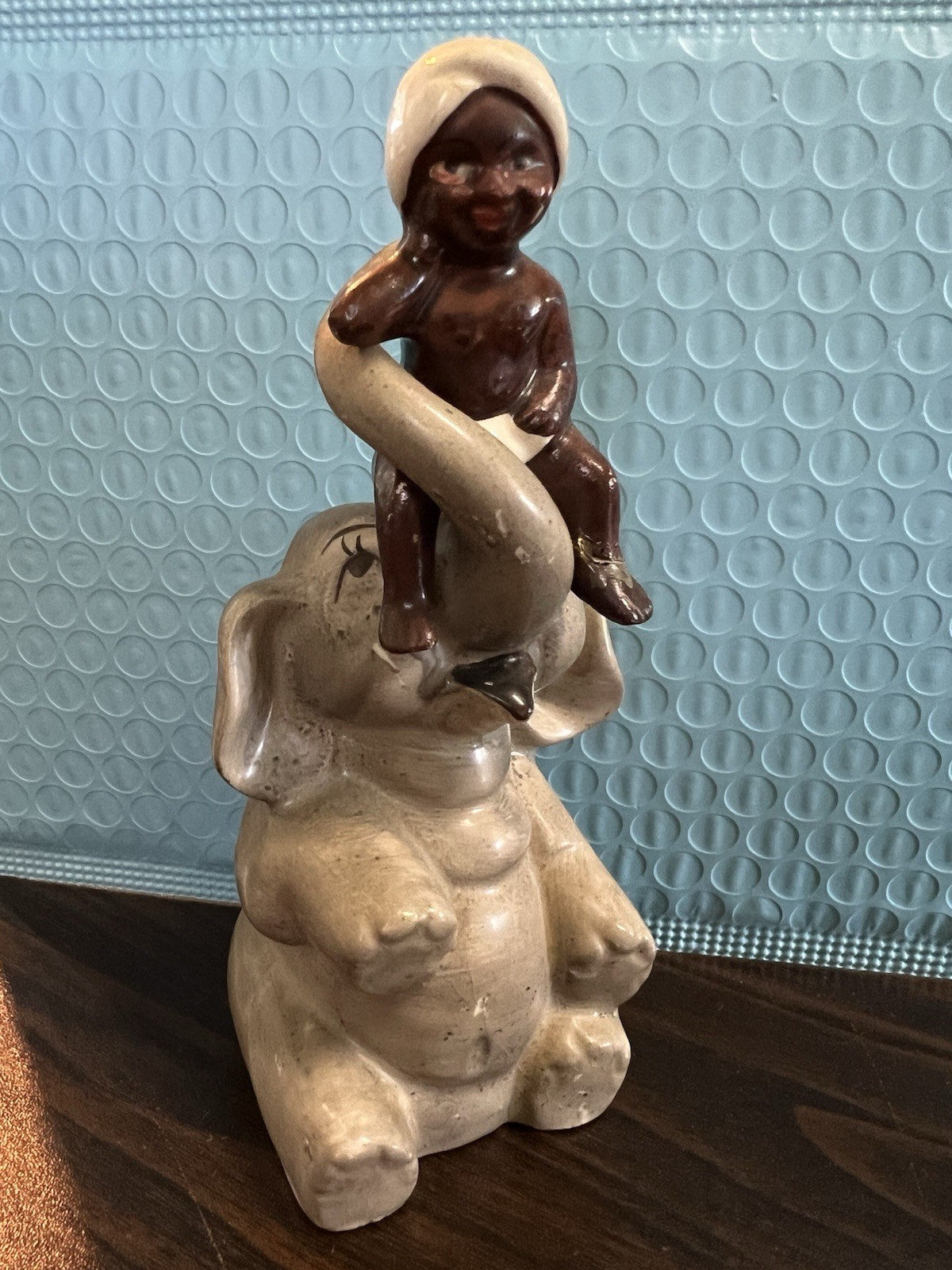 Vintage The Elephant Boy Salt and Pepper S&P Set Japan 1950s MCM