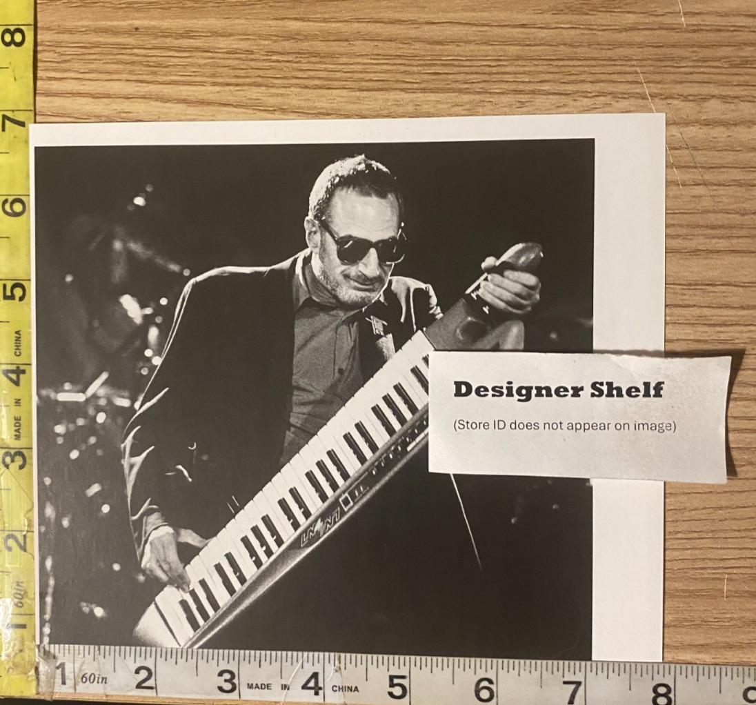Donald Fagan With Instrument On Stage Performance Scene Book Photograph
