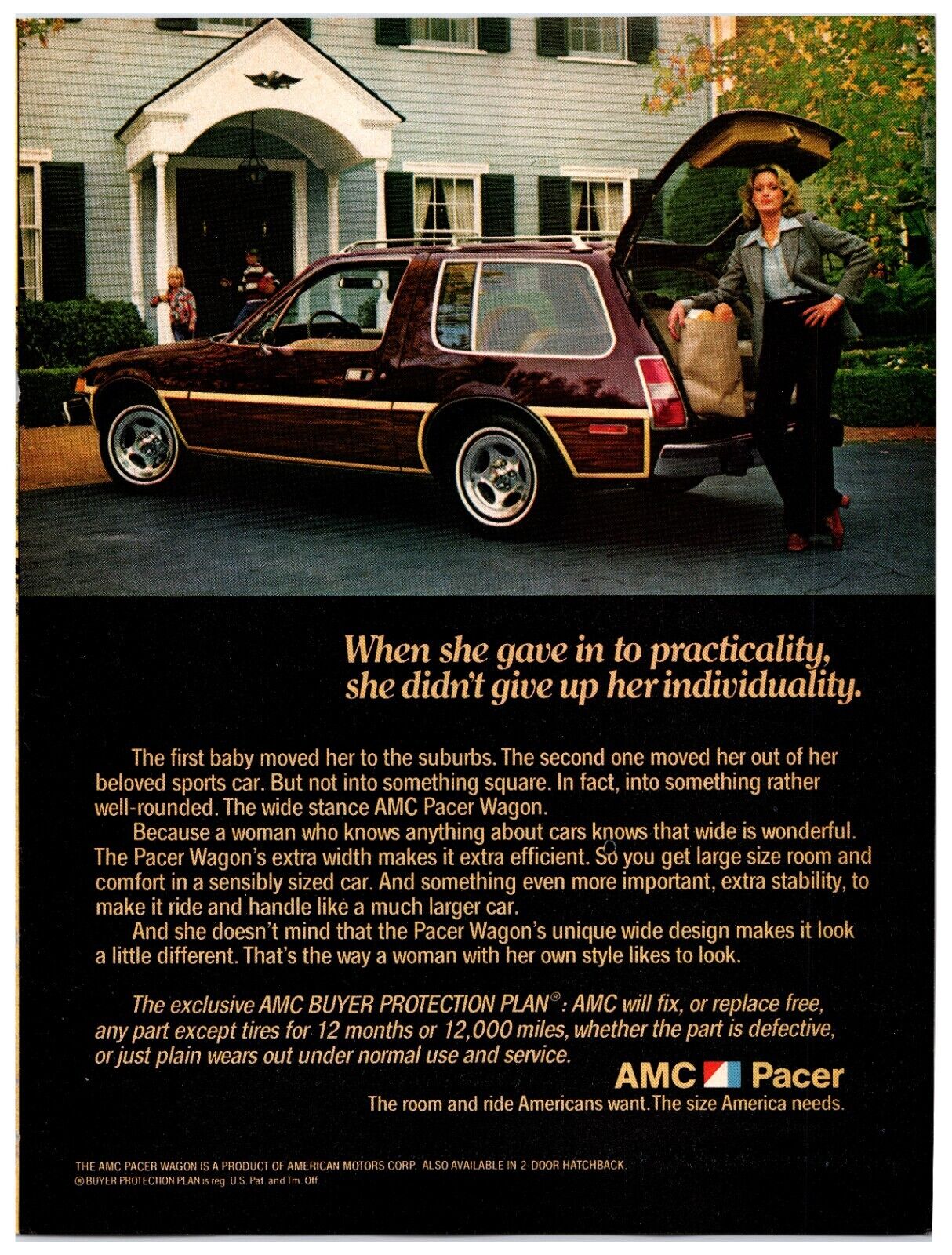 Original 1978 AMC Pacer Car - Original Print Ad (8x11) - Advertisement