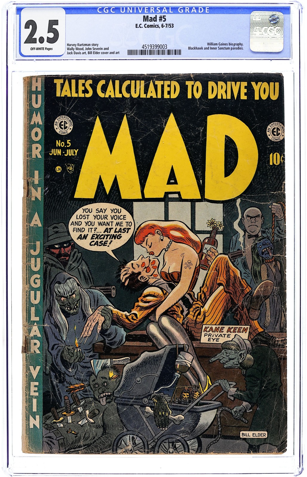 Mad #5 CGC 2.5 1953 4519399003