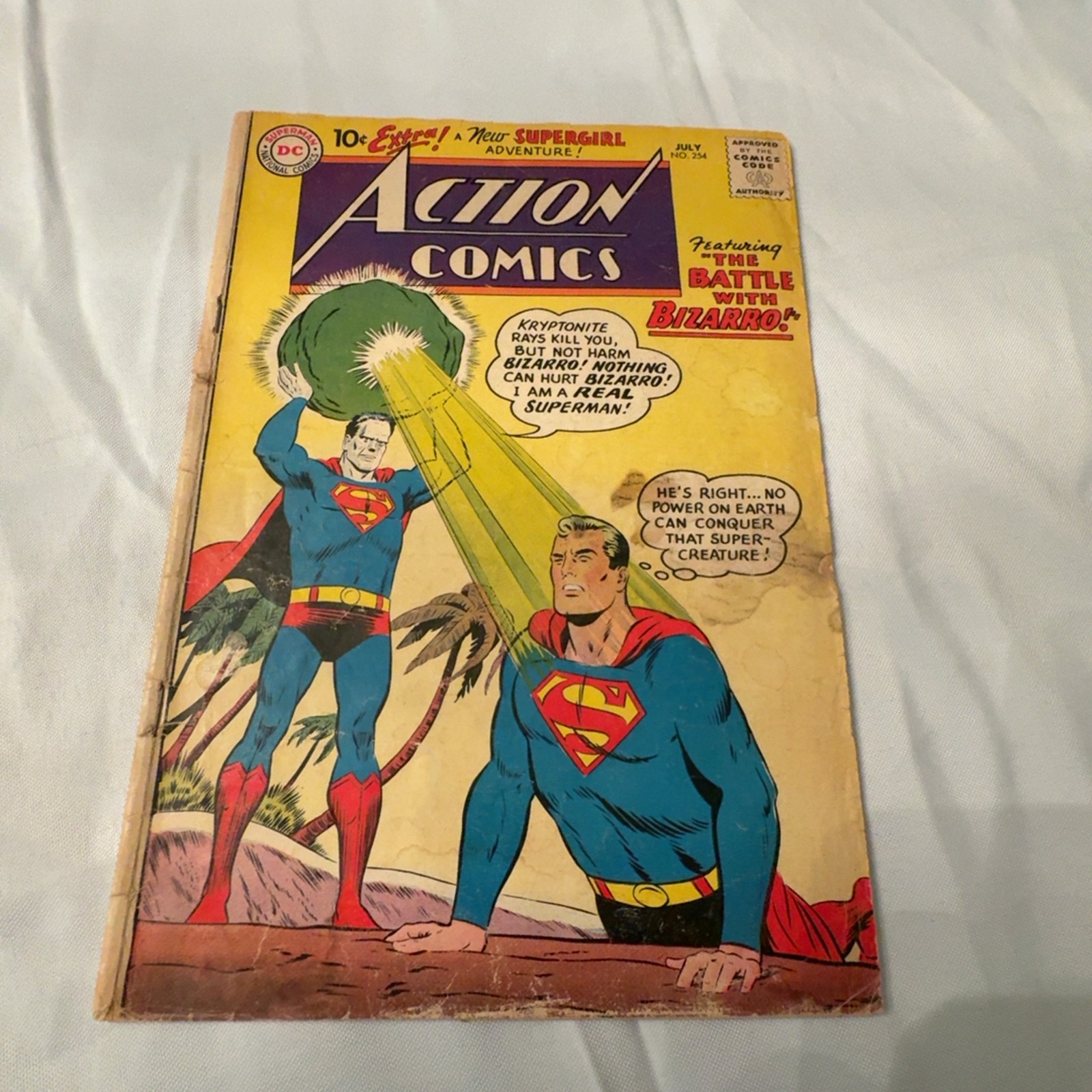 DC Action Comics No. 254 July 1959 Superman Bizarro First Appearance Silver Age