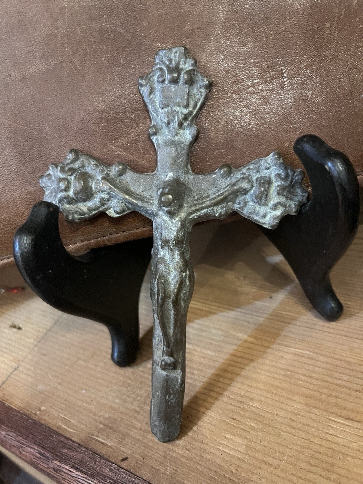 RARE Iron Crucifix, OLD WORLD, French Truly Unique, BEAUTIFUL piece