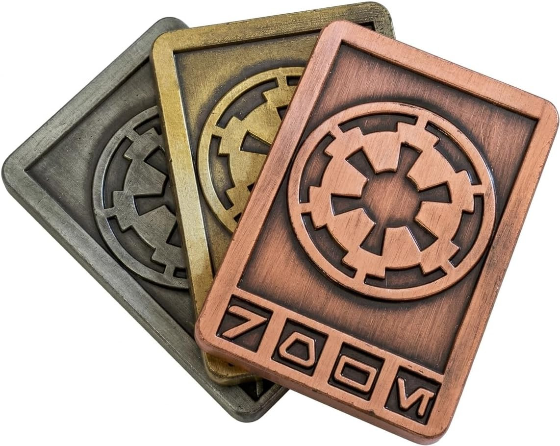 Solid Metal Credits - 3 Piece - Gold, Silver, and Bronze Sabacc Credits