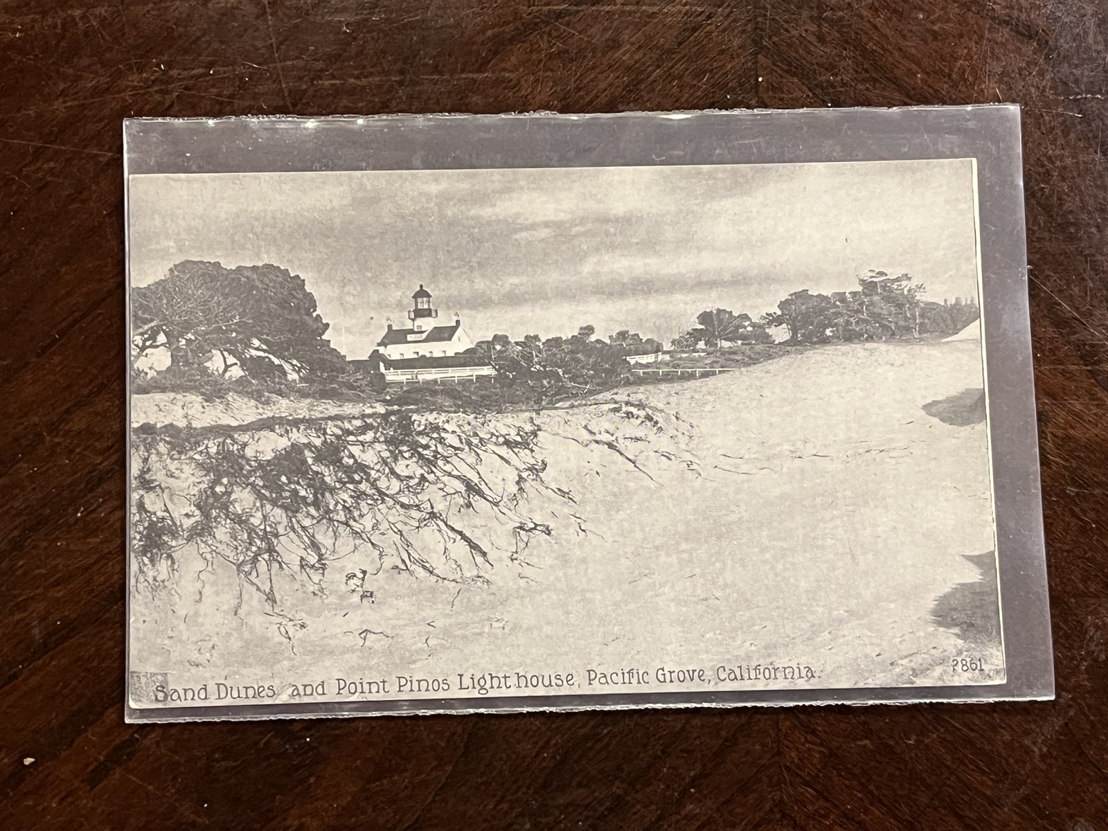 Pacific Grove California Point Pinos Lighthouse Sand Dunes Mitchell Postcard