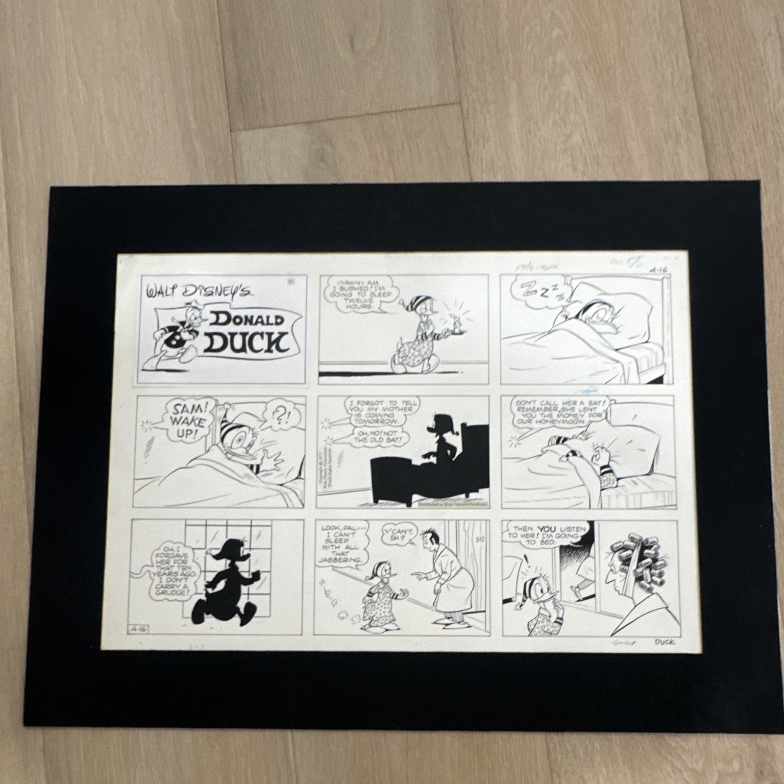 Walt Disney's Donald Duck 1972 Original Comic Strip 
