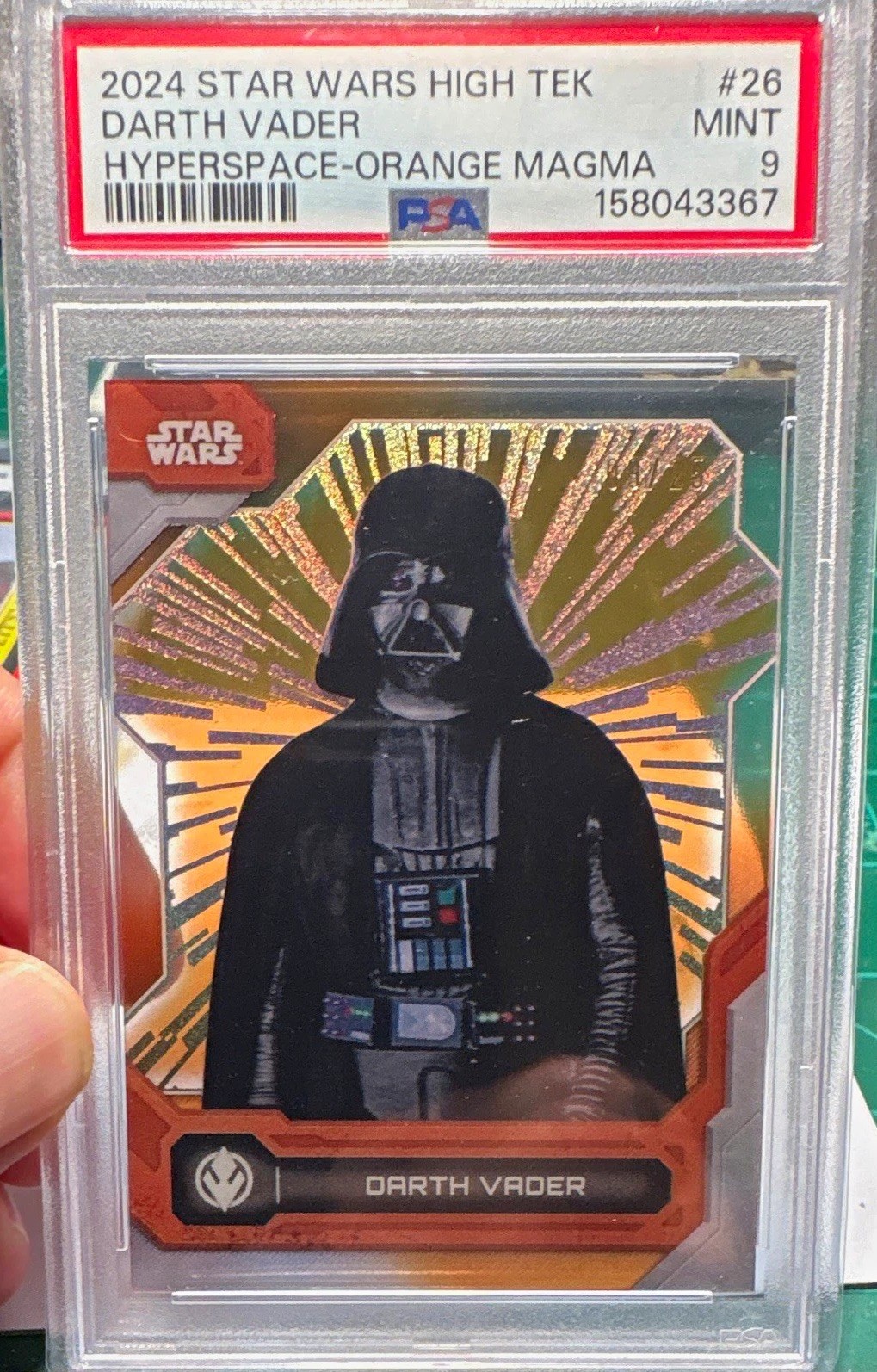 Topps 2024 Star Wars High Tek #26 Darth Vader Hyperspace Orange Magma 09/25