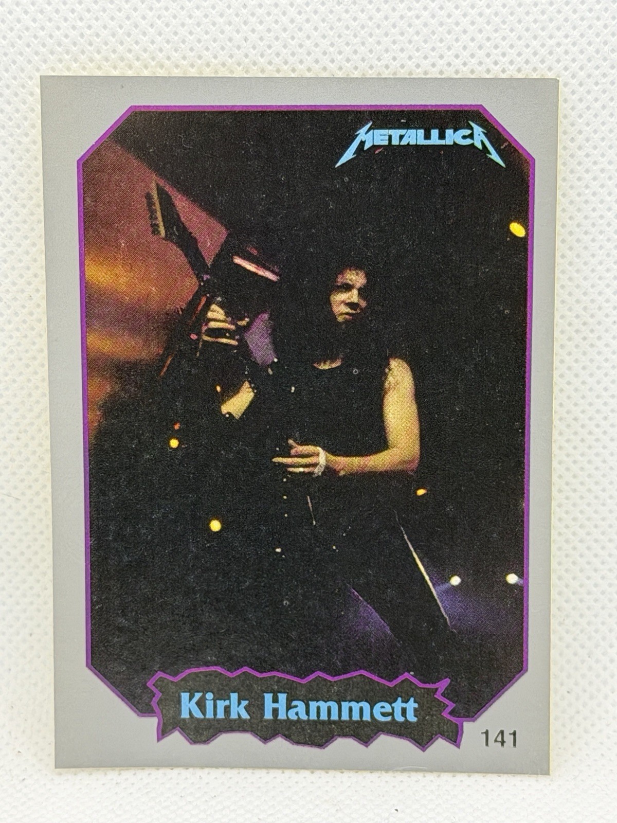 1997 ULTRA FIGUS Argentina Rock Card Sticker Kirk Hammett Metallica #141 RARE