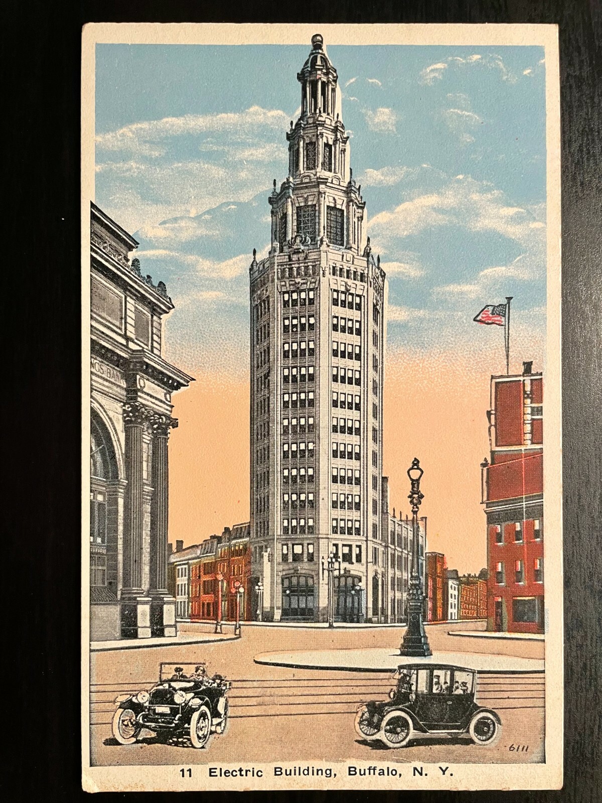 Vintage Postcard 1915-1930 Electric Building, Buffalo, New York (NY)
