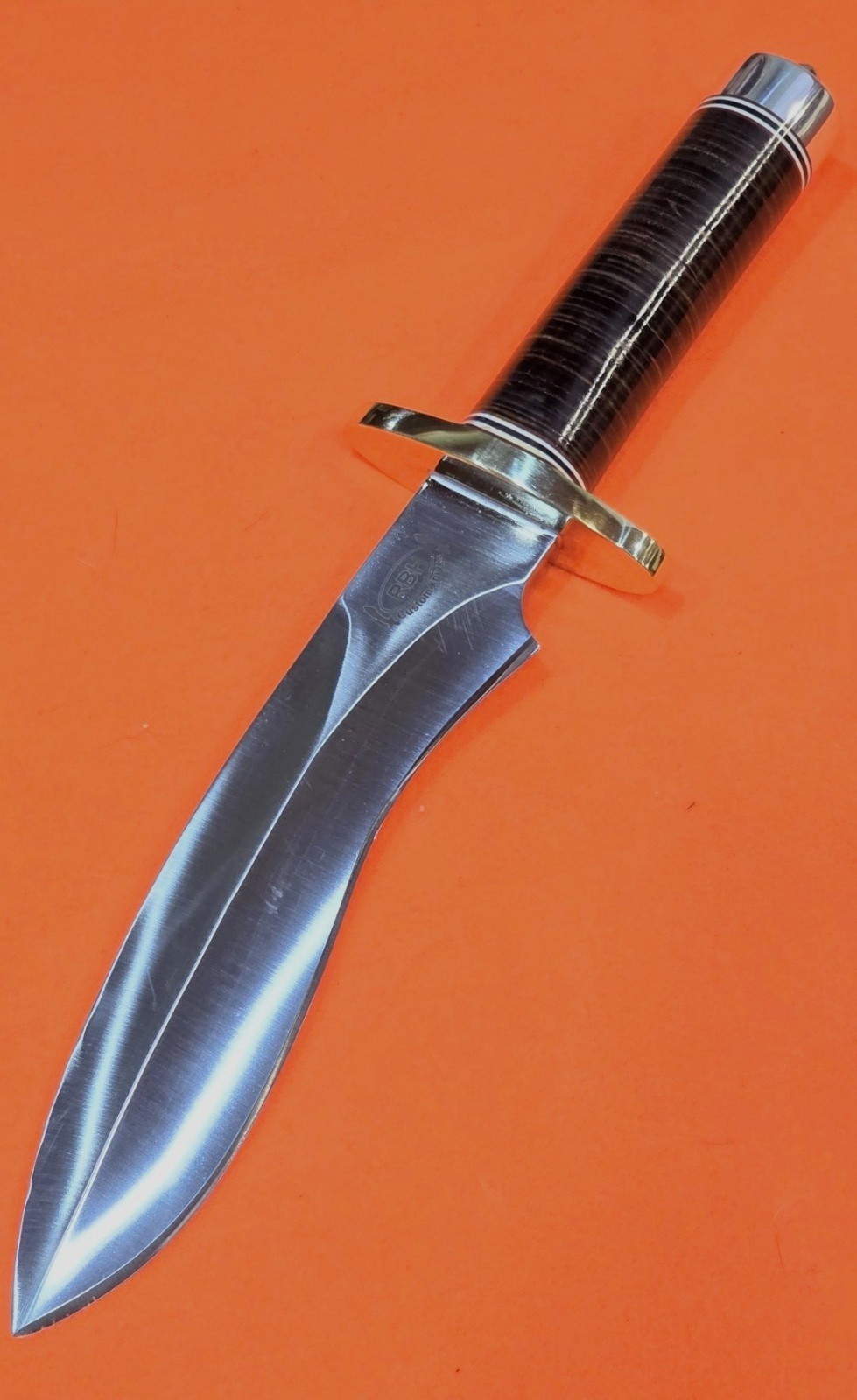 RBH SASQUATCH LEATHER HANDLED BOWIE KNIFE \