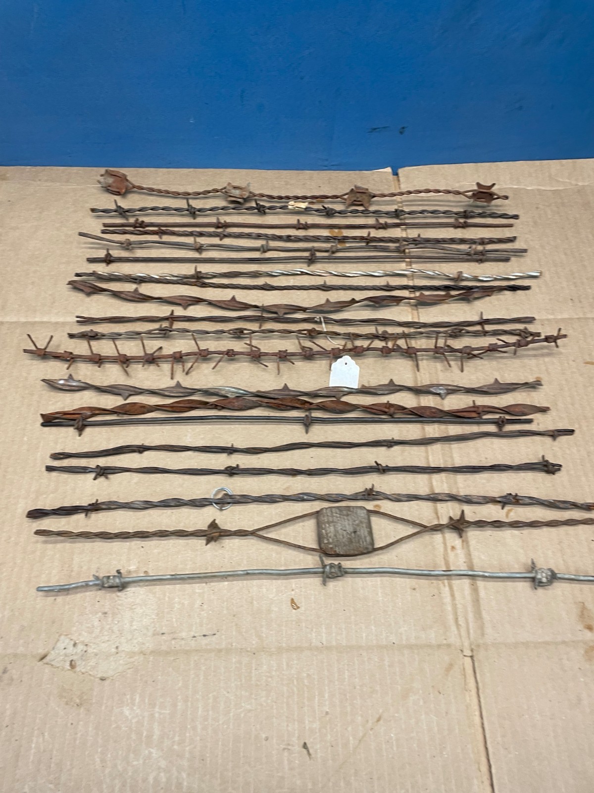 20 Vintage Antique Barbed Wire Samples All From The 1800\'s Unknown Year or Maker