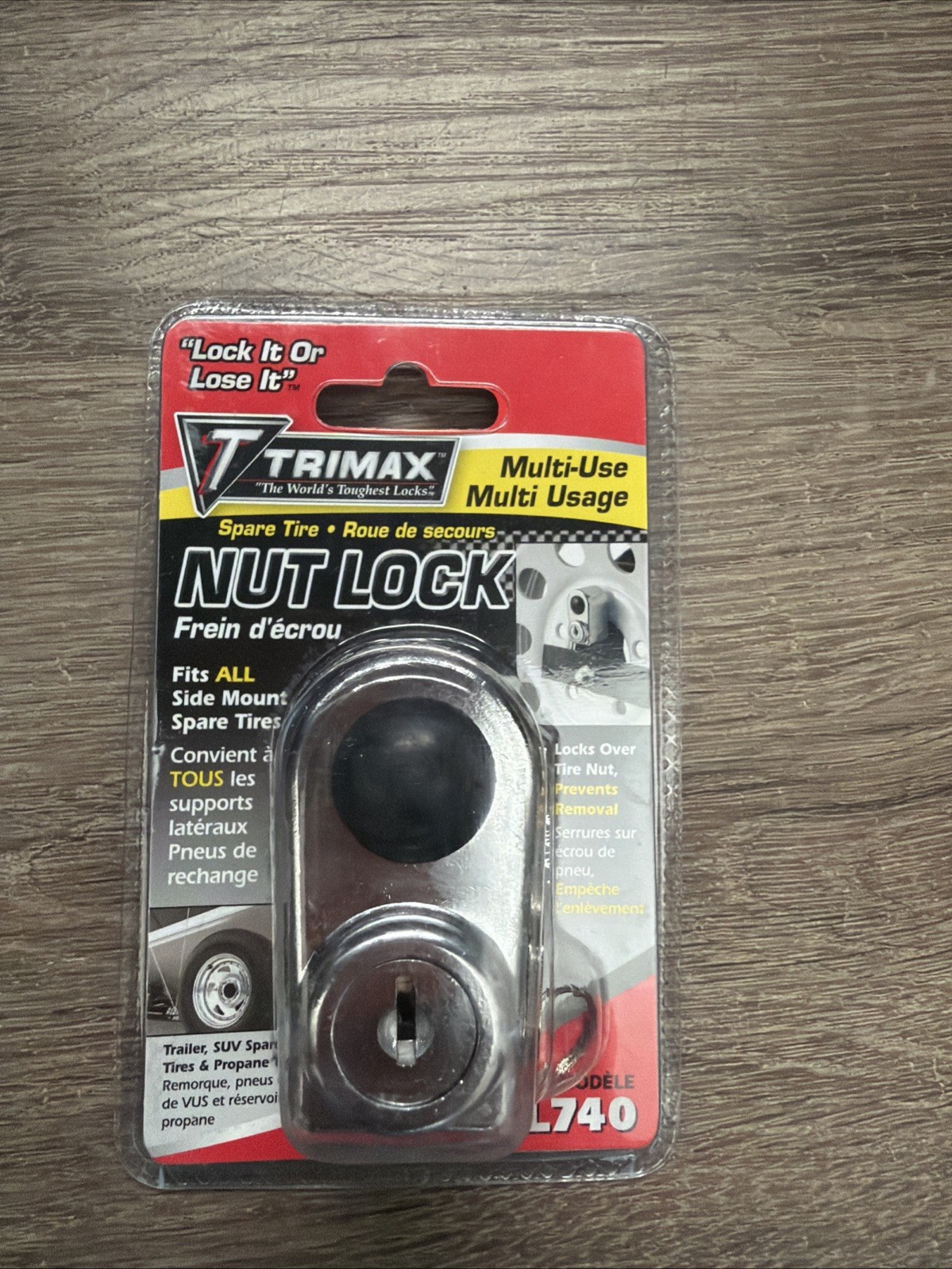 Trimax A-33060-SPK TNL740 Spare Tire Nut Lock Side Mount SUV Trailer tire & More