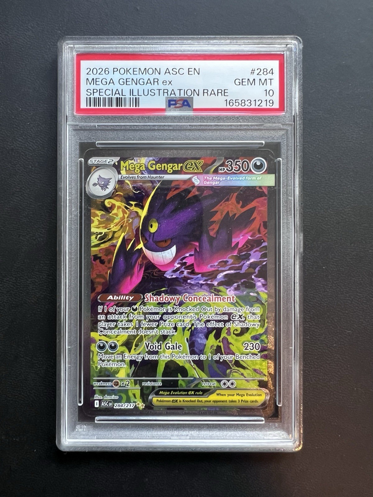 PSA 10 Mega Gengar ex 284/217 Ascended Heroes Special Illustration Rare