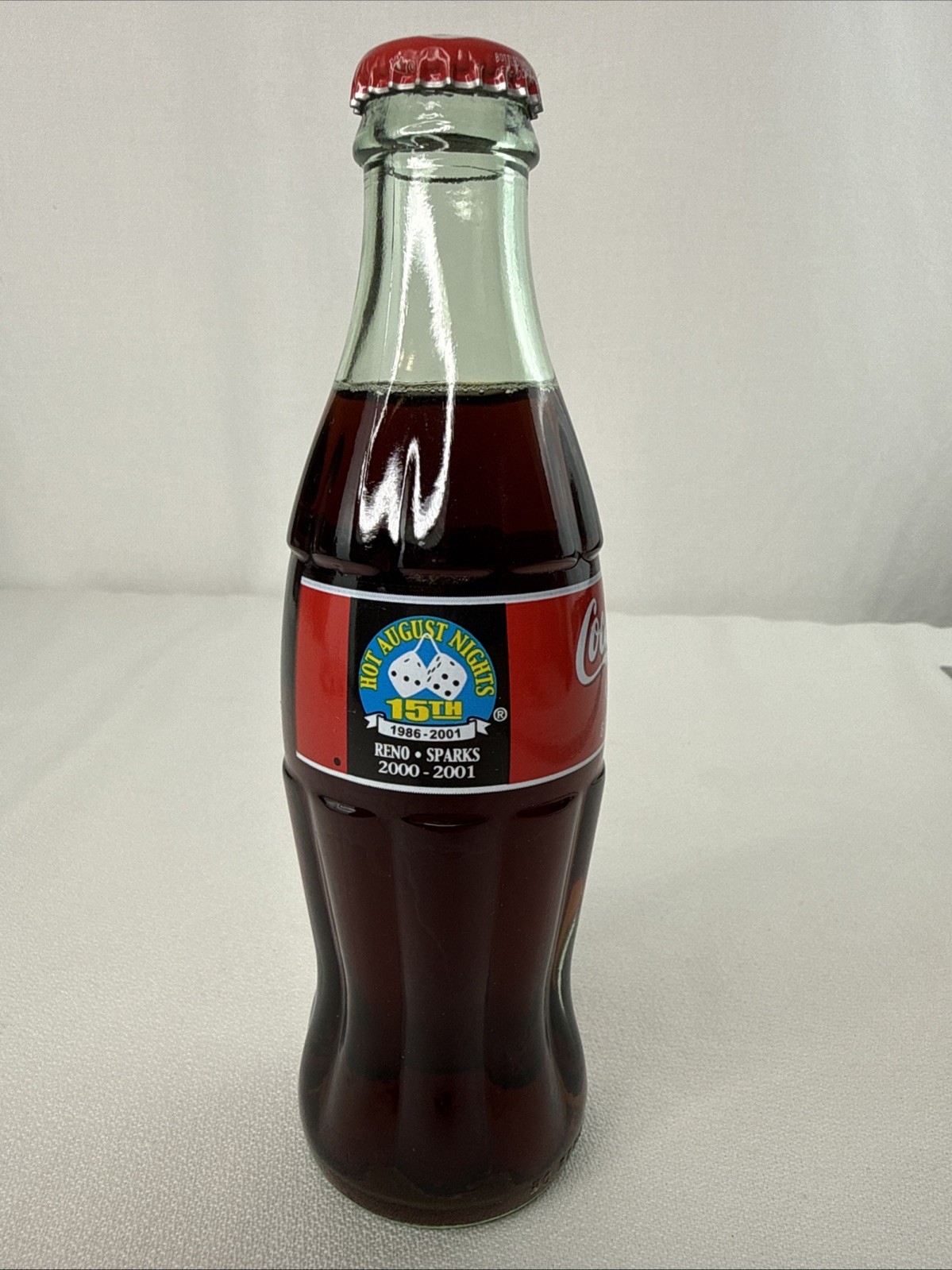 2000-2001 Vintage Coca-cola Bottle Reno Hot August Nights Unopened