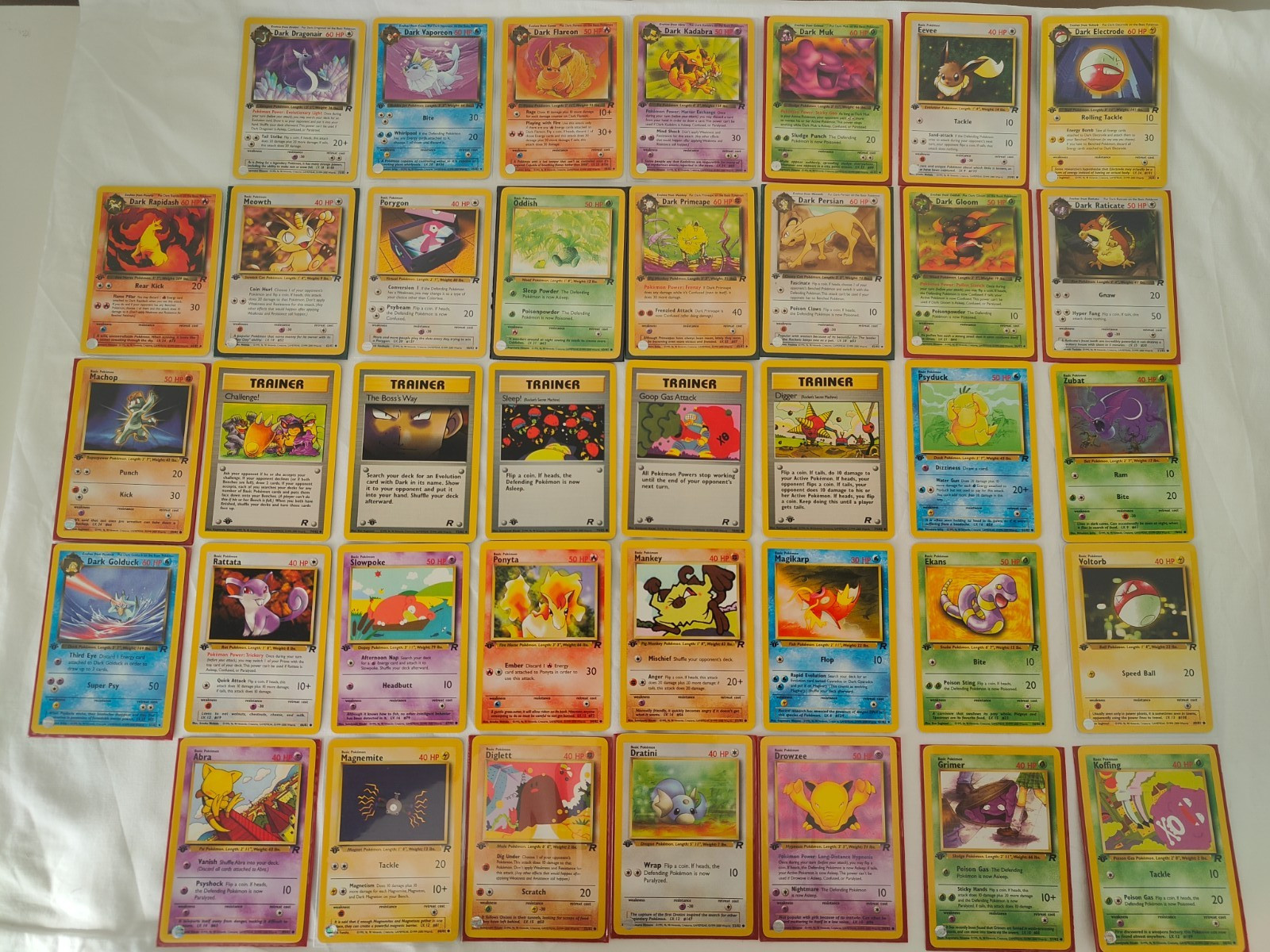 38x Vintage Pokemon Card Bundle Team Rocket 1st Edition WOTC Near Mint