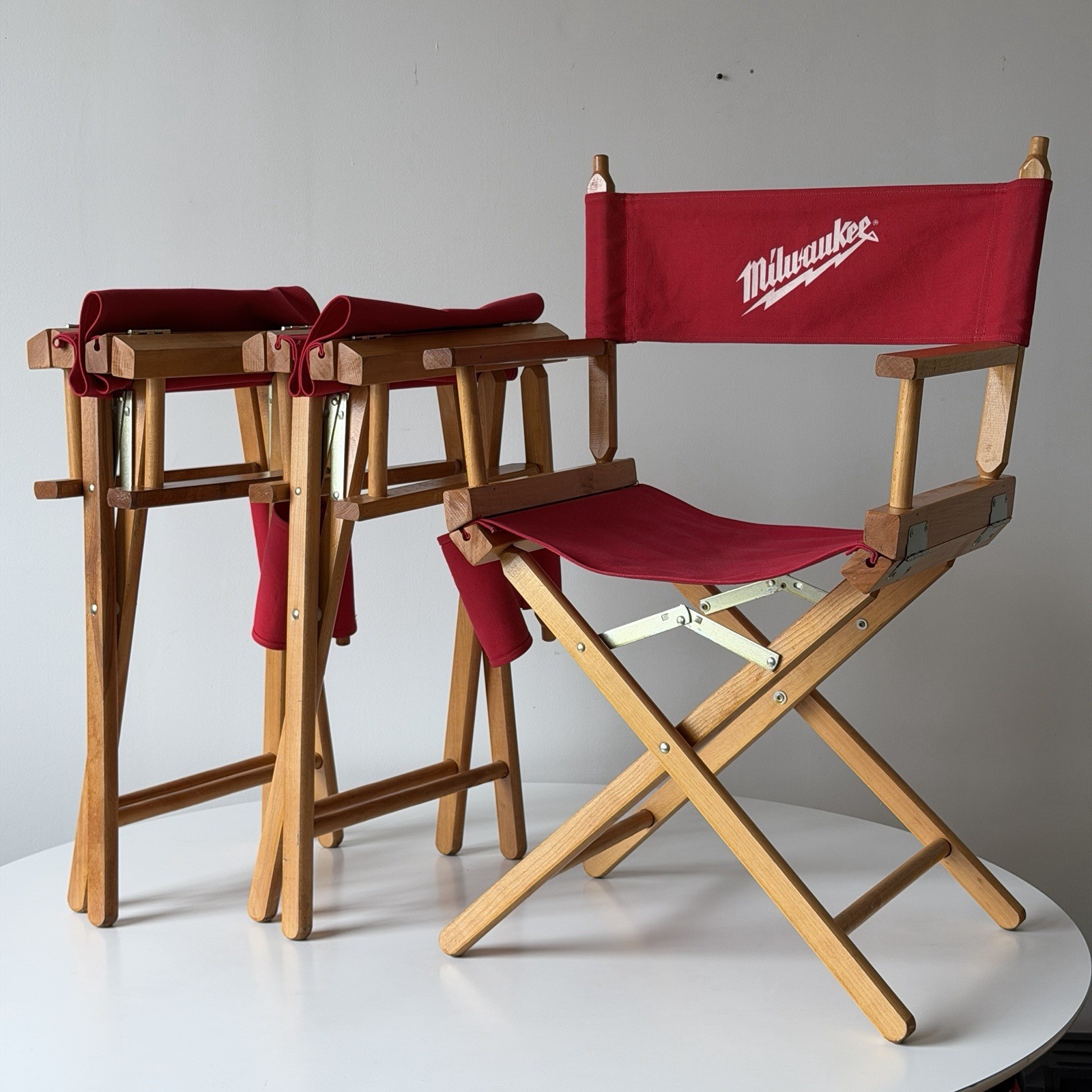 ~Vintage Milwaukee Tools Promotional Director Style Chair - Priced Individually