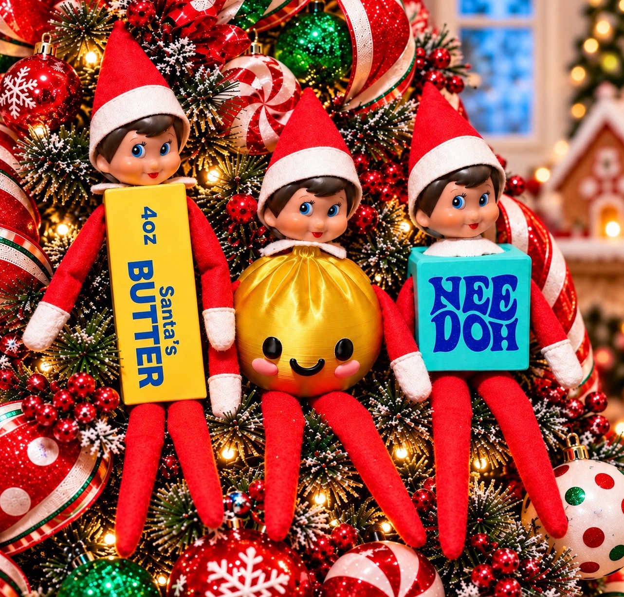 Elf On A Shelf Outfit Costume Squishy Butter Dumpling Needoh Mystery Colors