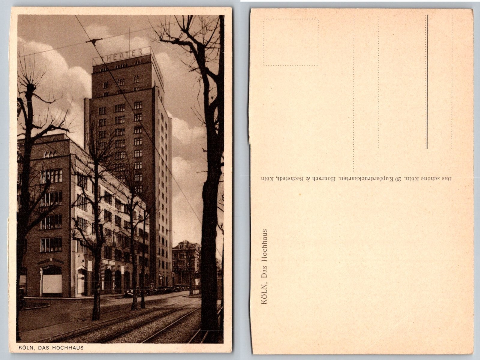 Köln Das Hochhaus Skyscraper Germany Postcard