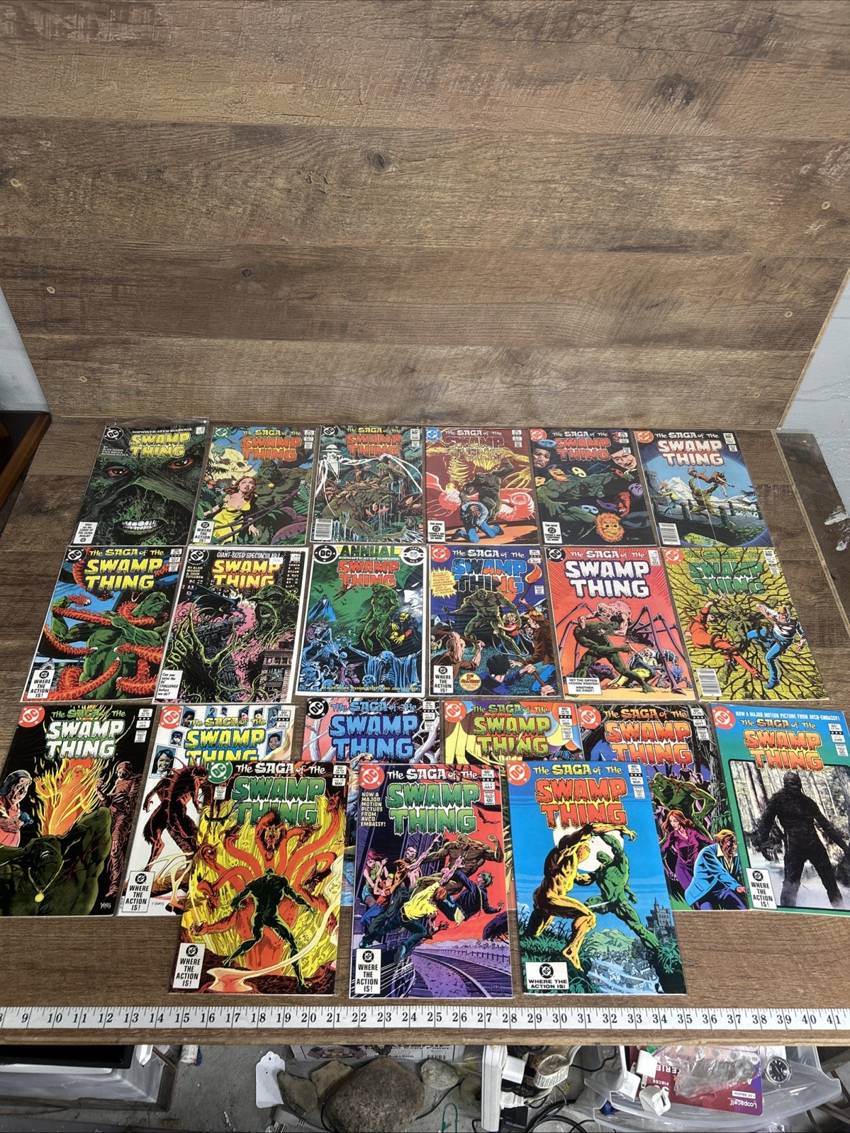 Swamp Thing Comic Book Lot-1980s-21 Comic Books-All Bagged