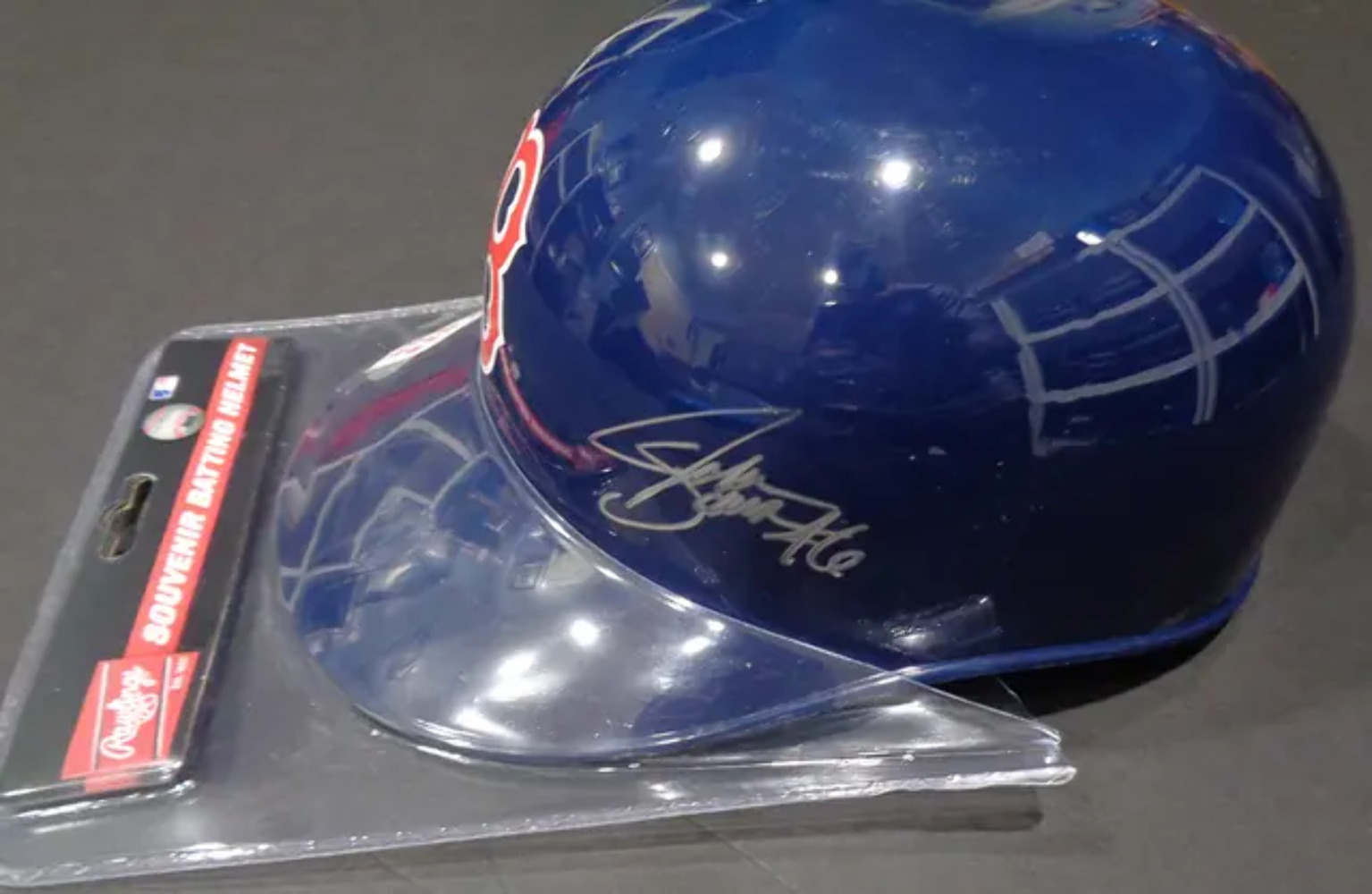 John Schreiber Boston Red Sox Autographed Rawlings Full Size Souvenir Helmet Ful