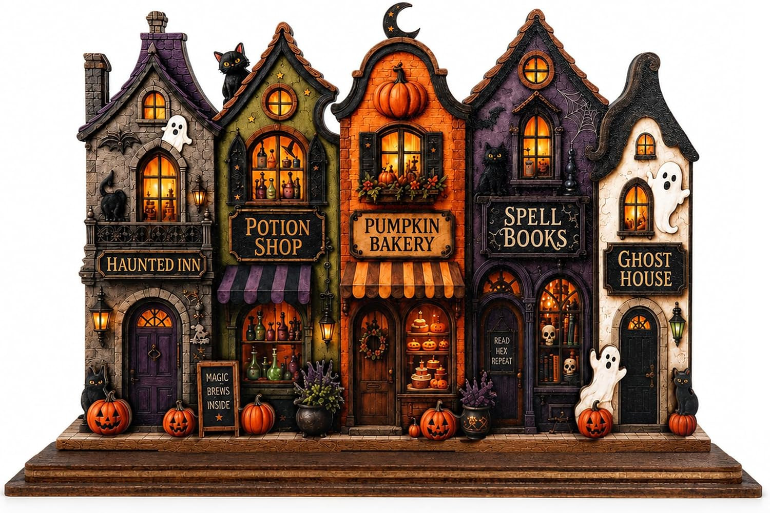 Halloween Village Haunted House, Halloween Village Houses Halloween Decor, Haunt