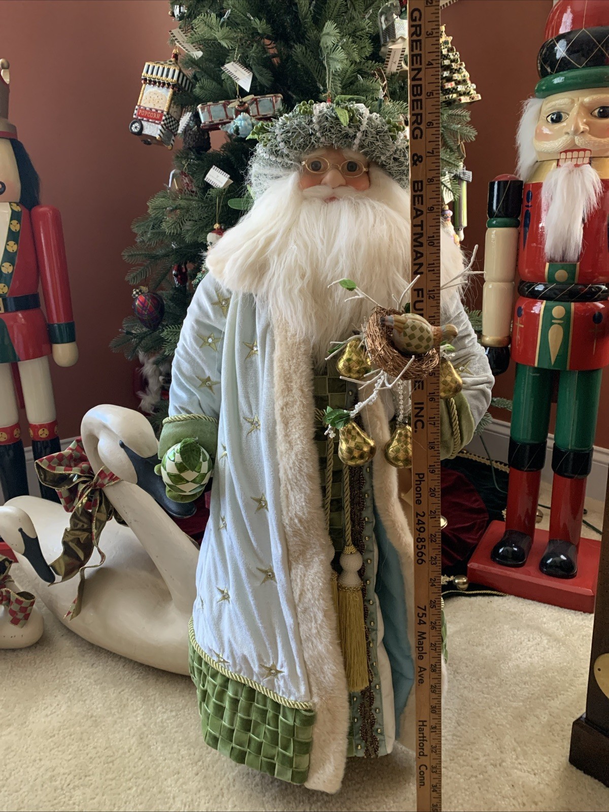 Mackenzie Childs Partridge in a Pear tree santa 