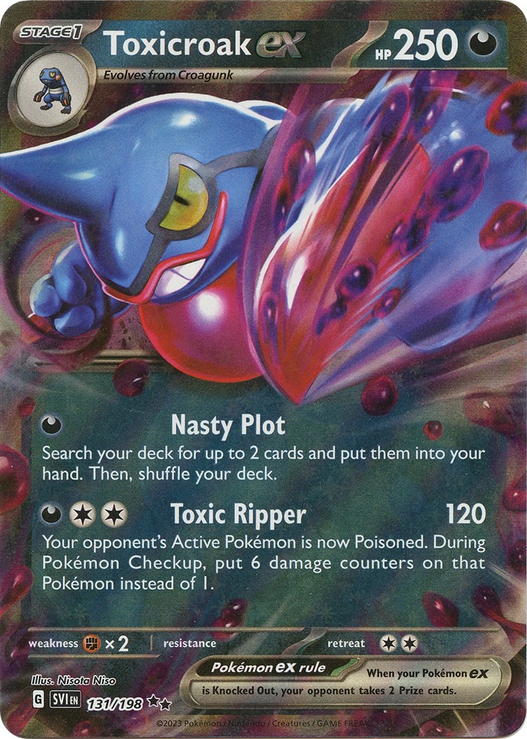 Toxicroak ex Holofoil SVI 131/198 RR NM