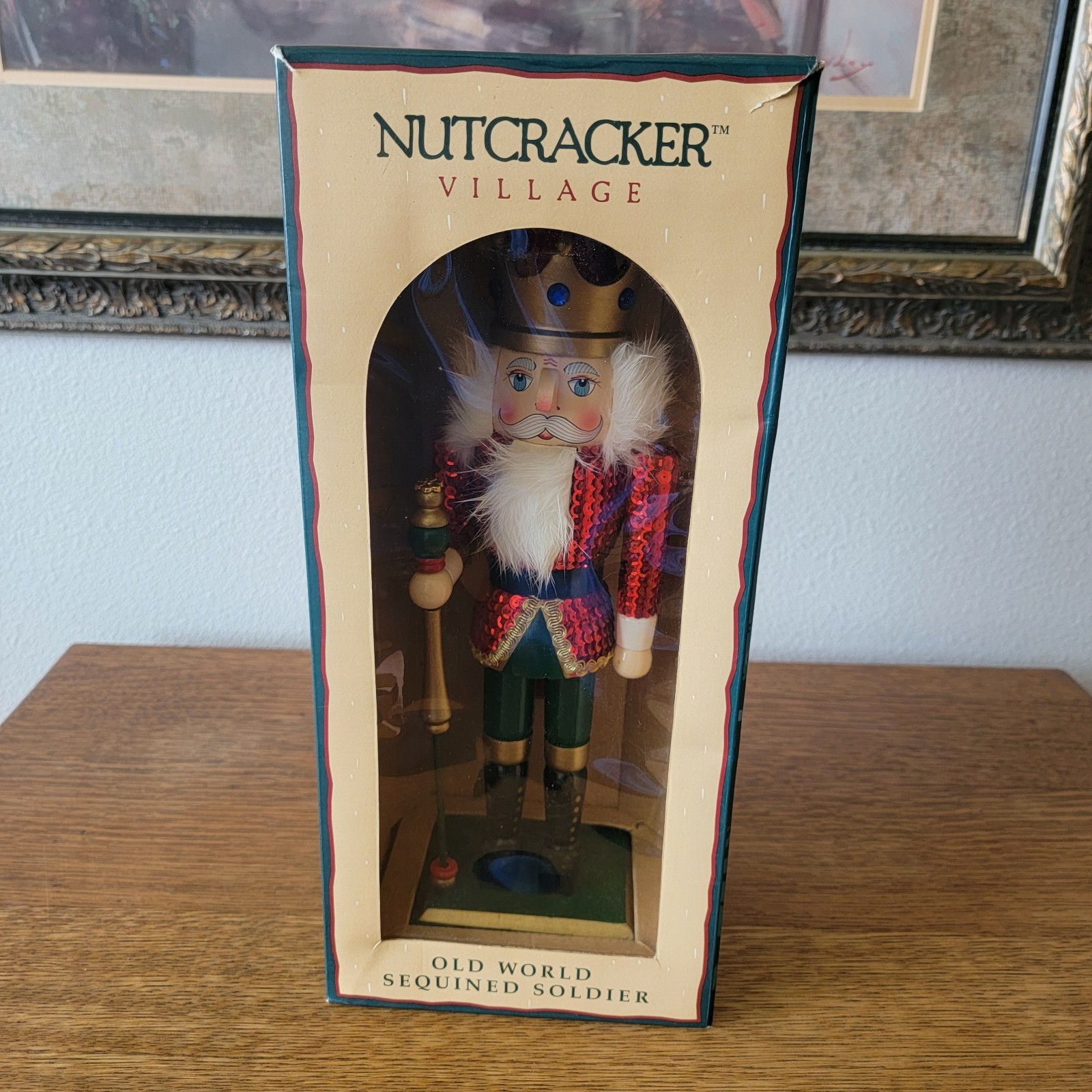 Nutcracker Village Old World Sequined Soldier 14