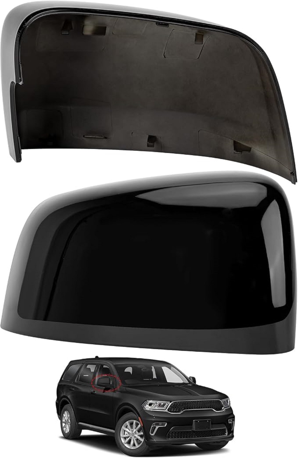 Passenger Side Mirror Cover Replacement for Jeep Grand Cherokee 2011-2021, for D Passenger Side Mirror Cover Replacement for Jeep Grand Cherokee 2011-2021, for D
