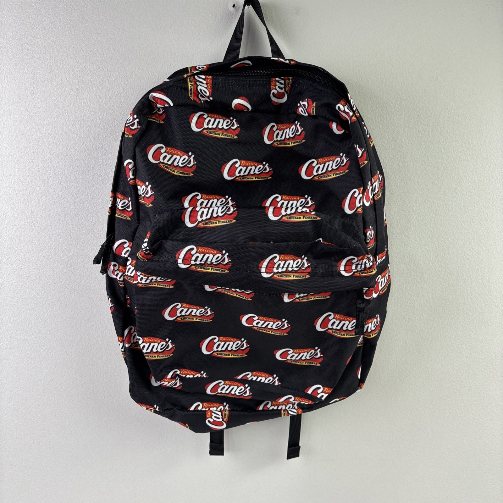 Raising Cane’s Backpack Black/ Red Logo New Without Tags