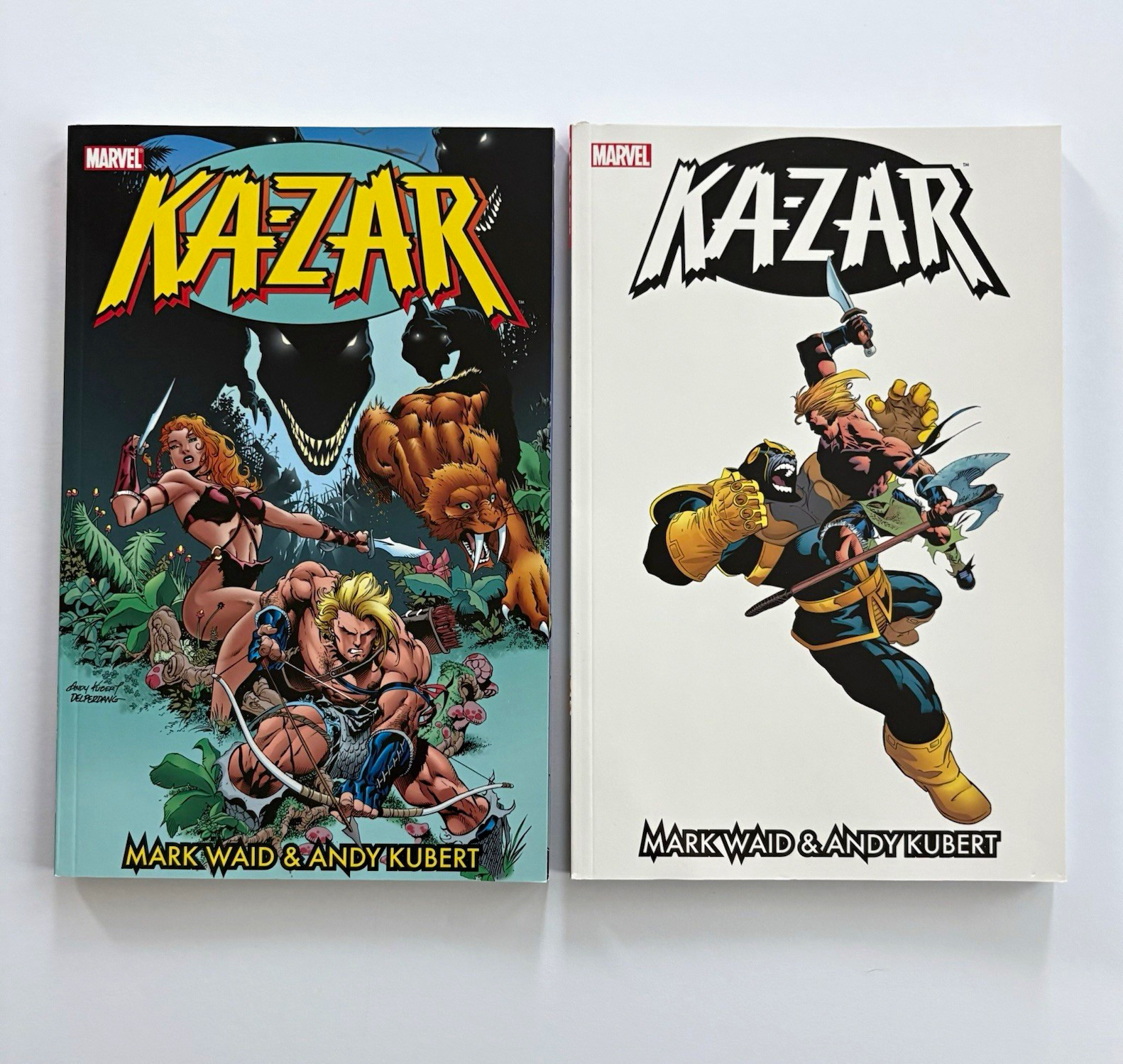 Marvel Ka-Zar TPB Lot Volume 1 & 2 RARE OOP Mark Waid Andy Kubert