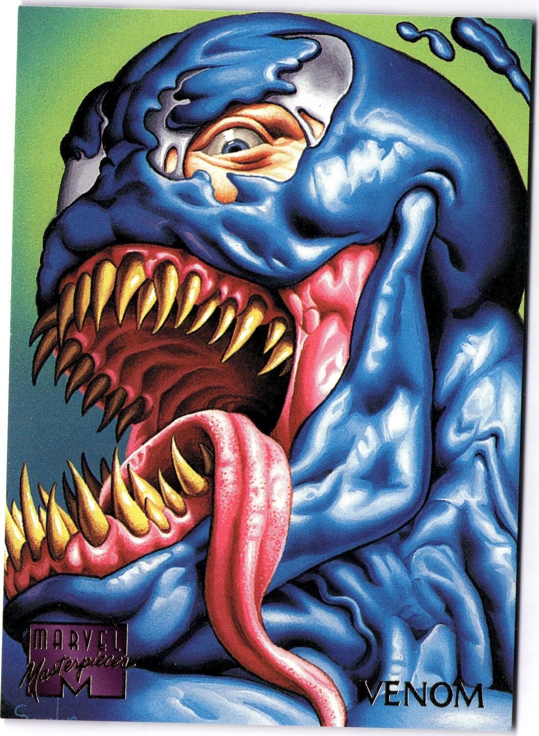 Vintage 1995 Marvel Masterpieces Venom #108 Trading Card Fleer Scanlan