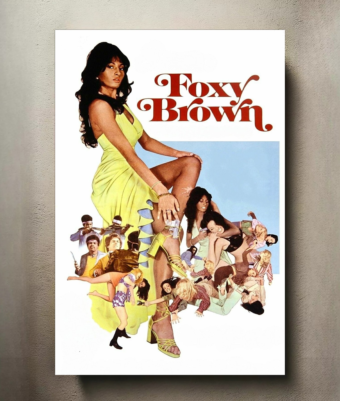 Foxy Brown 8x12 Metal Movie Poster Sign