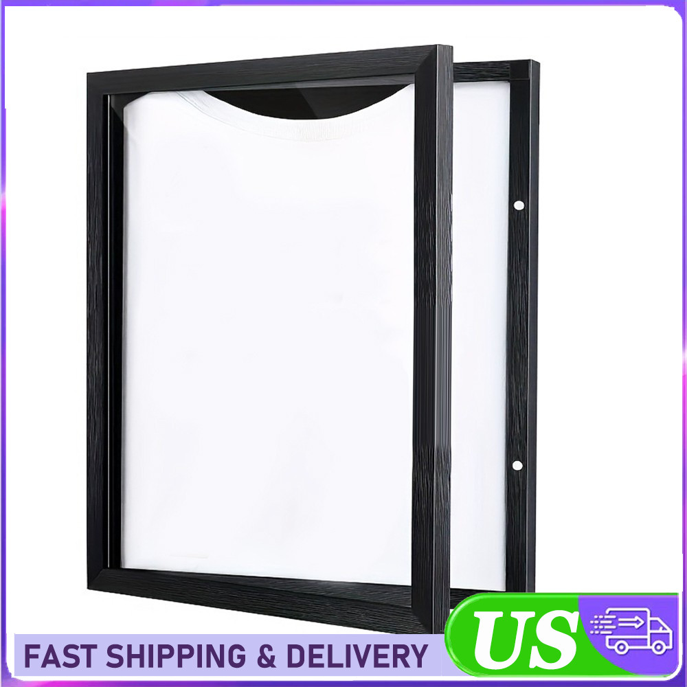 Jersey Frame Display Case Wall Mounted Football Basketball Frame Storage Box US